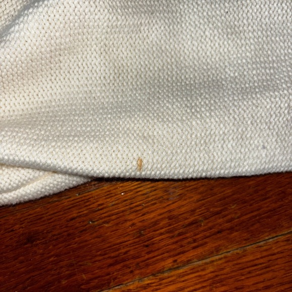 Croft &‎ Barrow Cream Cable Knit Cardigan Sweater Black Trim Womens XL - Picture 4 of 5